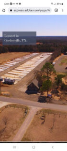 Aerial shot of RV park