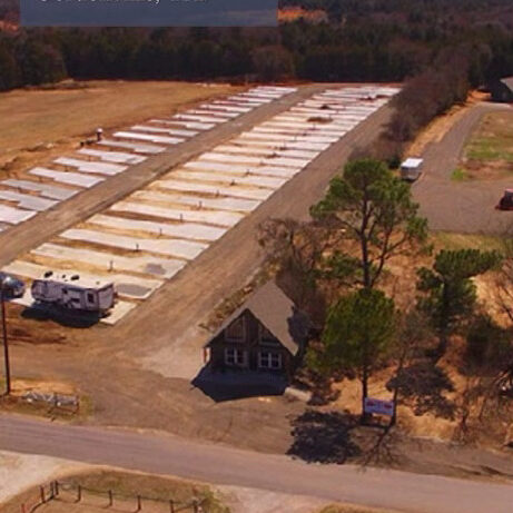 Aerial shot of RV park
